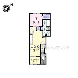 間取図画像 1LDK