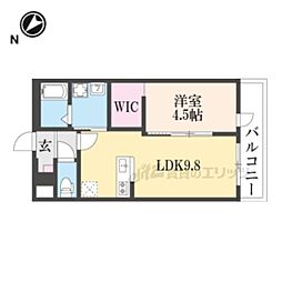 ポンデ・リング弐番館 1LDKの間取図画像