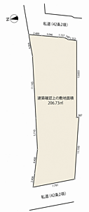 区画図:◆町屋駅徒歩4分 ◆約70坪の駅近底地 ◆月額地代120,000円/表面利回り4.00% ◆年間1,440,000円の安定した地代収入 区画図:◆町屋駅徒歩4分 ◆約70坪の駅近底地 ◆月額地代120,000円/表面利回り4.00% ◆年間1,440,000円の安定した地代収入