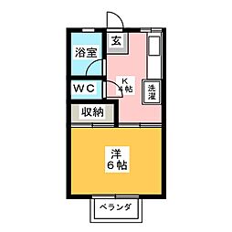 間取図画像 1K