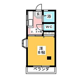 間取図画像 1K