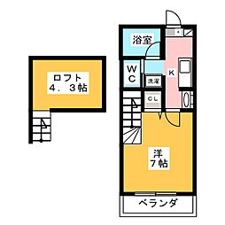 間取図画像 1K