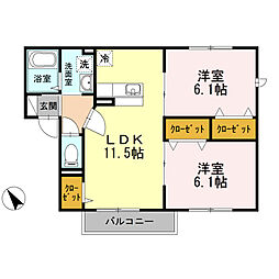 間取図画像 2LDK