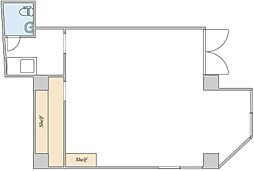 ゲストハウスヒラタ ワンルームの間取図画像