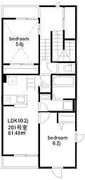 間取図画像 2LDK