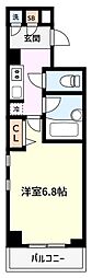 メインステージ松濤 1Kの間取図画像