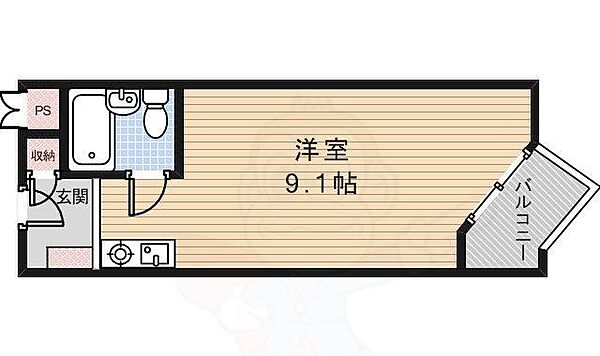 ラヴィータ箕面 ｜大阪府箕面市西小路２丁目(賃貸マンション1R・4階・19.00㎡)の写真 その2