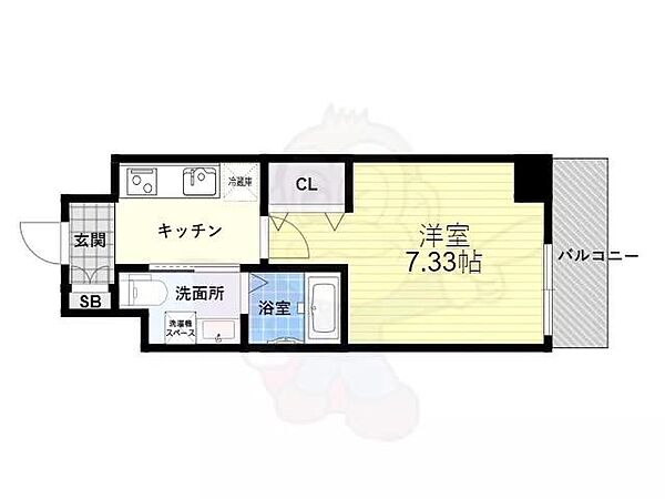 エルプレイス千里中央 ｜大阪府豊中市上新田２丁目(賃貸マンション1K・1階・23.22㎡)の写真 その2