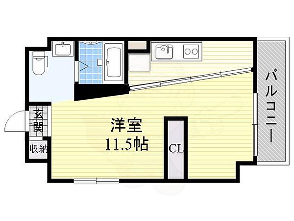 ポルトボヌール ｜大阪府池田市西本町(賃貸マンション1R・6階・30.34㎡)の写真 その2