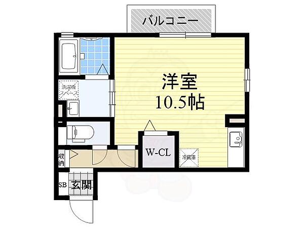 大阪府箕面市西小路５丁目(賃貸アパート1R・2階・30.45㎡)の写真 その2