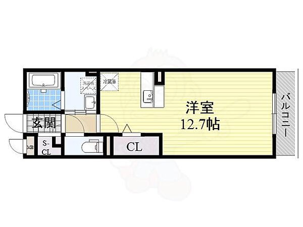 大阪府豊中市柴原町５丁目(賃貸アパート1R・2階・33.61㎡)の写真 その2