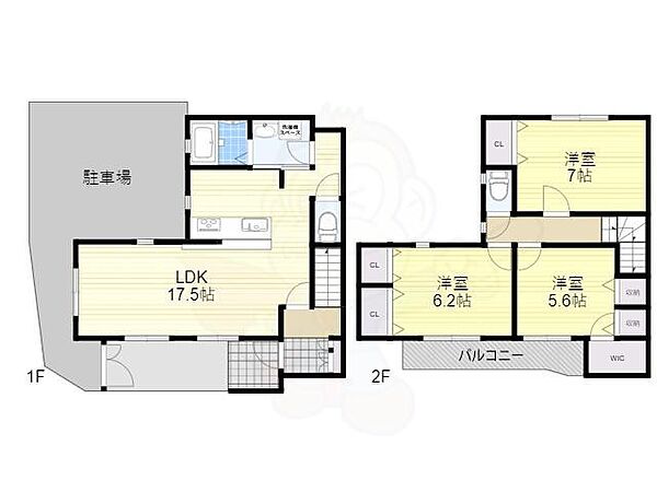 カースル箕面 ｜大阪府箕面市箕面３丁目(賃貸テラスハウス3LDK・1階・90.77㎡)の写真 その2