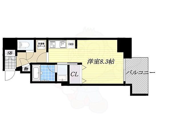 ファーストステージ江坂広芝町2 ｜大阪府吹田市広芝町(賃貸マンション1R・5階・25.01㎡)の写真 その2