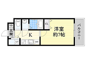 大阪府池田市槻木町（賃貸マンション1K・7階・25.04㎡） その2