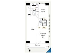 戸塚グリーンヒルC棟 2LDKの間取図画像