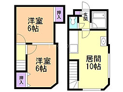 パルコート澄川 2LDKの間取図画像