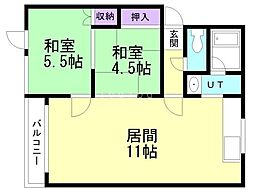 間取図画像 2LDK
