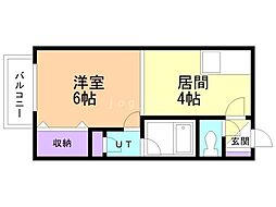 間取図画像 1DK