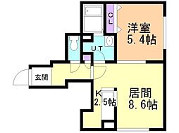 ROYALHYATT 1LDKの間取図画像
