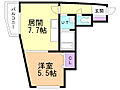 グローバル川沿3階4.5万円