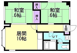 ハイツペアシティ石山 3階/303
