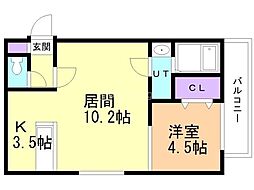 間取図画像 1LDK