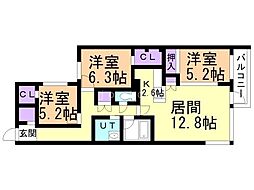 間取図画像 3LDK