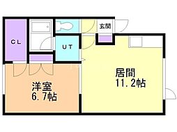 間取図画像 1LDK