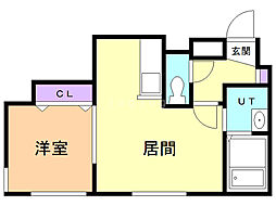 Ｍ’ｓ　ｓｑｕａｒｅ 2階1LDKの間取り