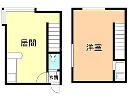 ル・シエル月寒 1DKの間取図画像