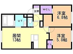 ノルド平岡 2階/205