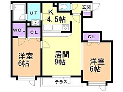 間取図画像 2LDK