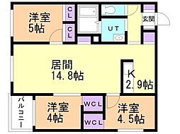 札幌市営東豊線 月寒中央駅 徒歩5分 2階/-