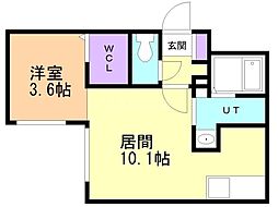 JR千歳線 北広島駅 徒歩5分 2階/-