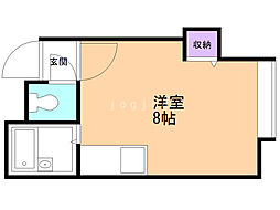 ノーザンベルグ旭 ワンルームの間取図画像