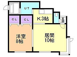 間取図画像 1LDK