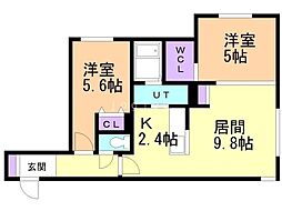間取図画像 2LDK