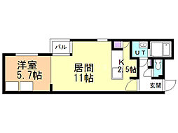 間取図画像 1LDK