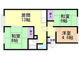エース3-1 3LDKの間取図画像