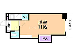 ルート・フランセ・36 ワンルームの間取図画像