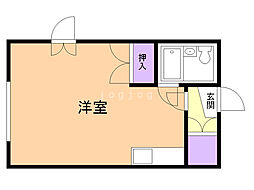 ペガサス05 ワンルームの間取図画像
