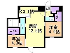 物件の間取り