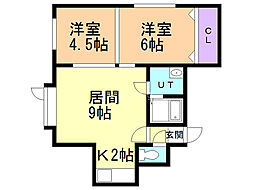 シンフォニックガーデン24 2LDKの間取図画像