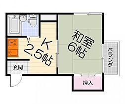 大阪府高石市西取石8丁目（賃貸アパート1K・1階・20.00㎡） その2