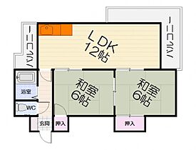 大阪府堺市中区深井沢町（賃貸マンション2LDK・3階・50.00㎡） その2