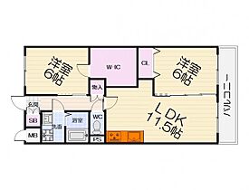 大阪府高石市東羽衣1丁目（賃貸マンション2LDK・3階・61.60㎡） その2