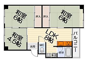 大阪府高石市加茂3丁目（賃貸マンション3LDK・1階・53.00㎡） その2