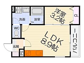 大阪府堺市西区鳳西町2丁（賃貸アパート1LDK・1階・29.60㎡） その2