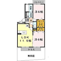 大阪府泉大津市高津町（賃貸アパート2LDK・1階・56.30㎡） その2