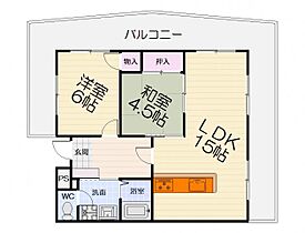 大阪府堺市西区鳳西町2丁（賃貸マンション2LDK・2階・57.00㎡） その2